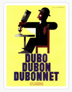 affiche dubonnet signature de marque