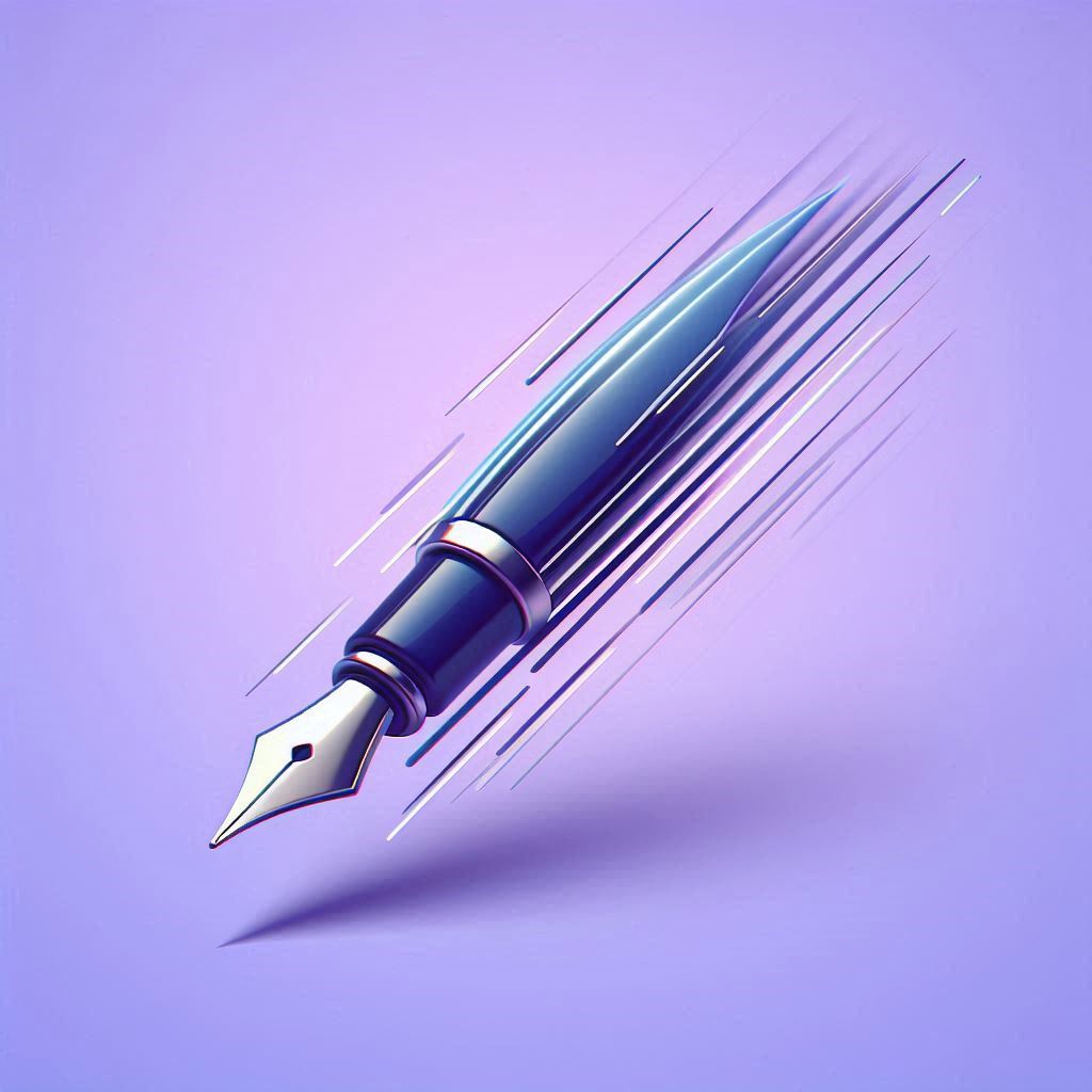 un stylo plume qui forme une signature de marque